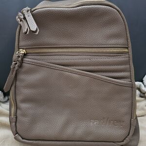 Taupe Backpack Purse